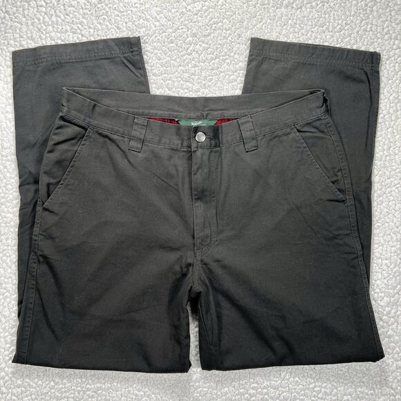 Woolrich Flannel Lined Field Pants Men’s 36 (Actual 35x30) Dark Brown Workwear - Picture 1 of 13